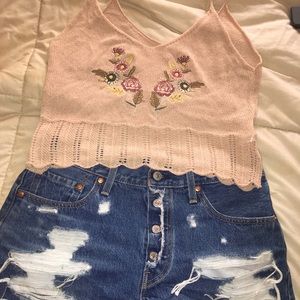 Vintage crochet tank